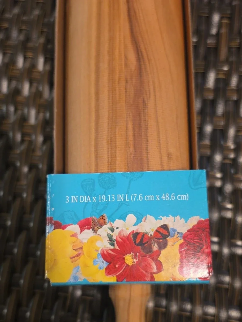 Pioneer WpmanOlive Wood Rolling Pin - Natural Wood Finish New